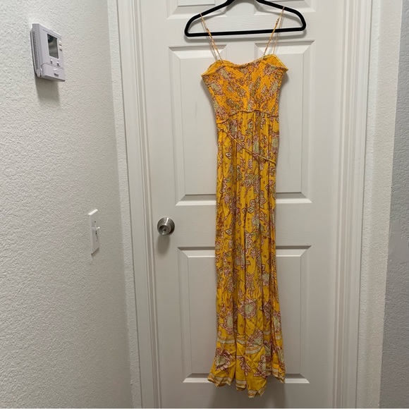 NWT Free People Little Of Your Love Jumpsuit in Marigold Combo - Picture 14 of 16